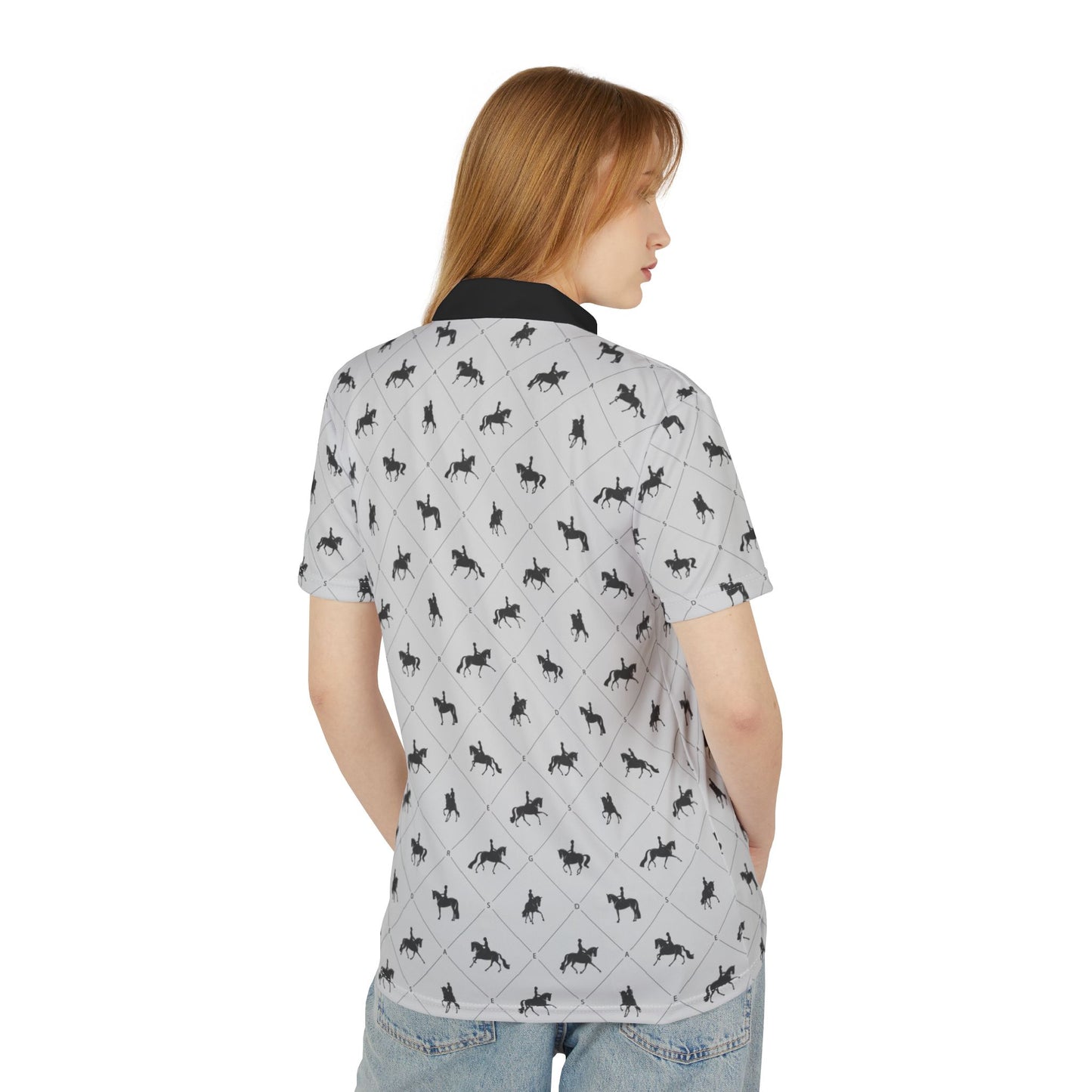 Unisex Polo Shirt - Dressage Plaid