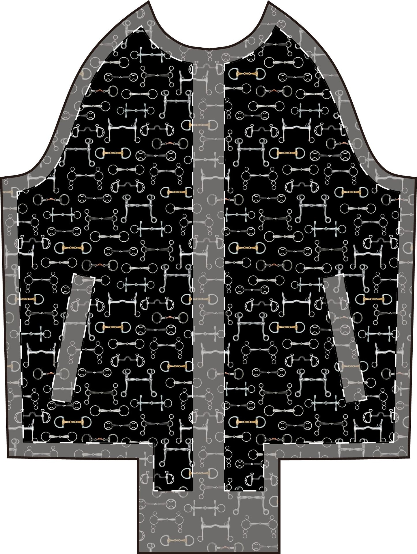 Women's Varsity Jacket – Black Bits Bits Bits