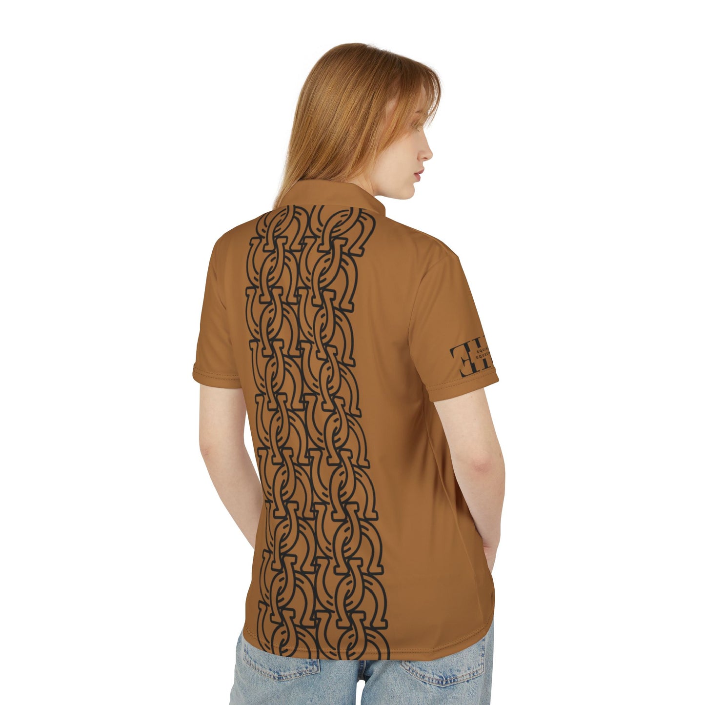 Unisex Polo Shirt - Shoes Brown