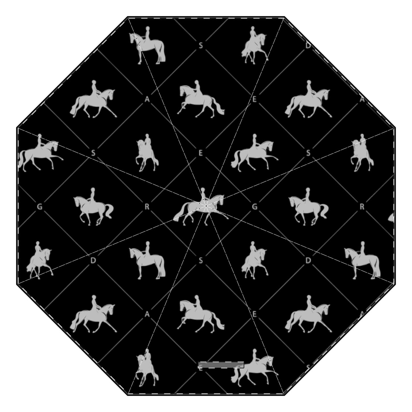 Foldable Umbrella - Dressage Diamond