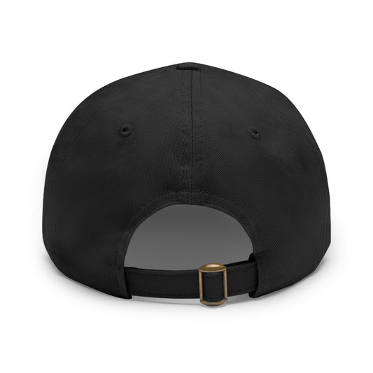 Hat with Leather Patch (Rectangle) - Bridles, Saddles & Champagne