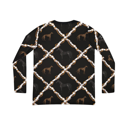 Long Sleeve V-neck - Dogs and Horses