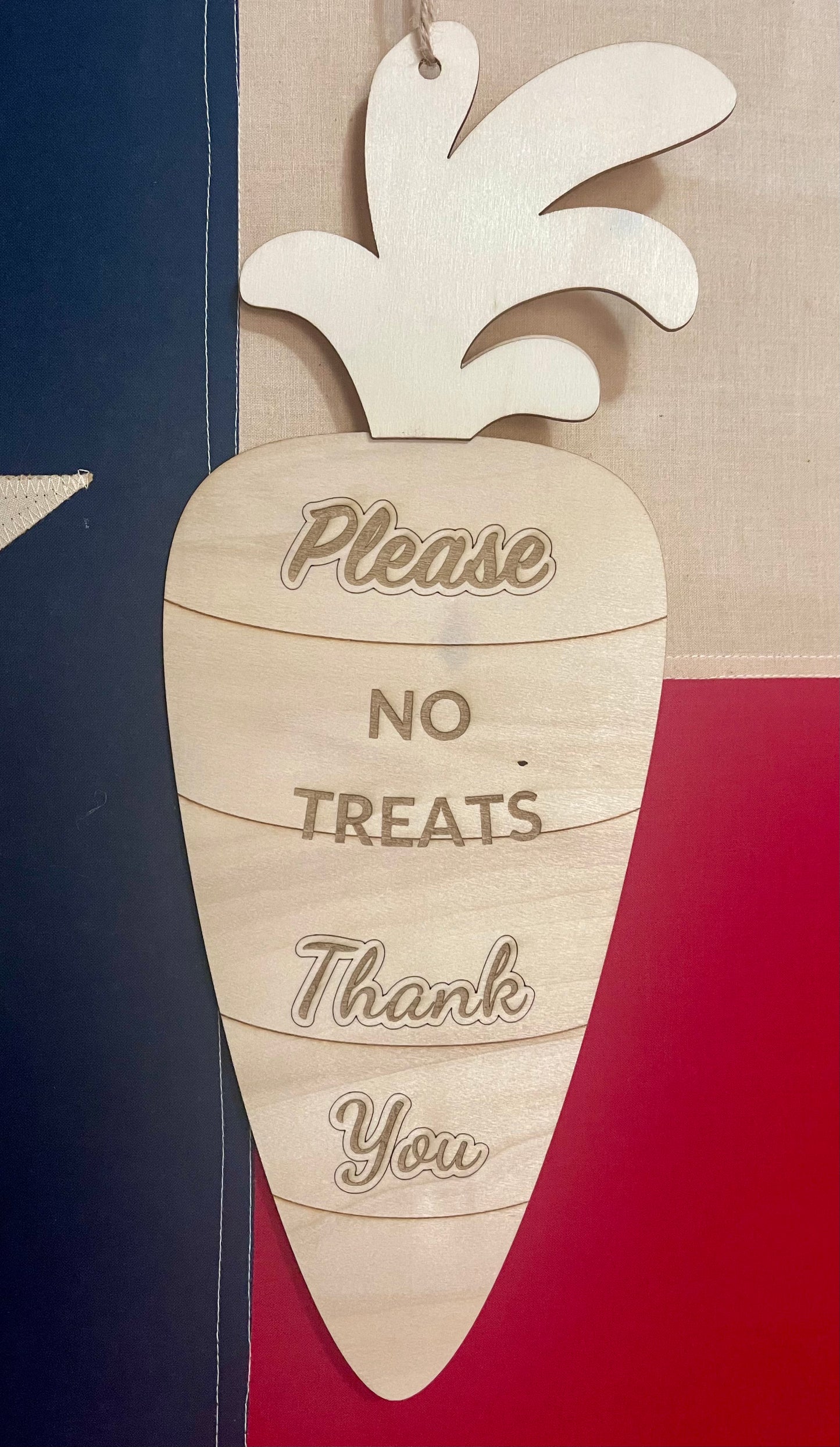 Stall Sign - No Treats Please