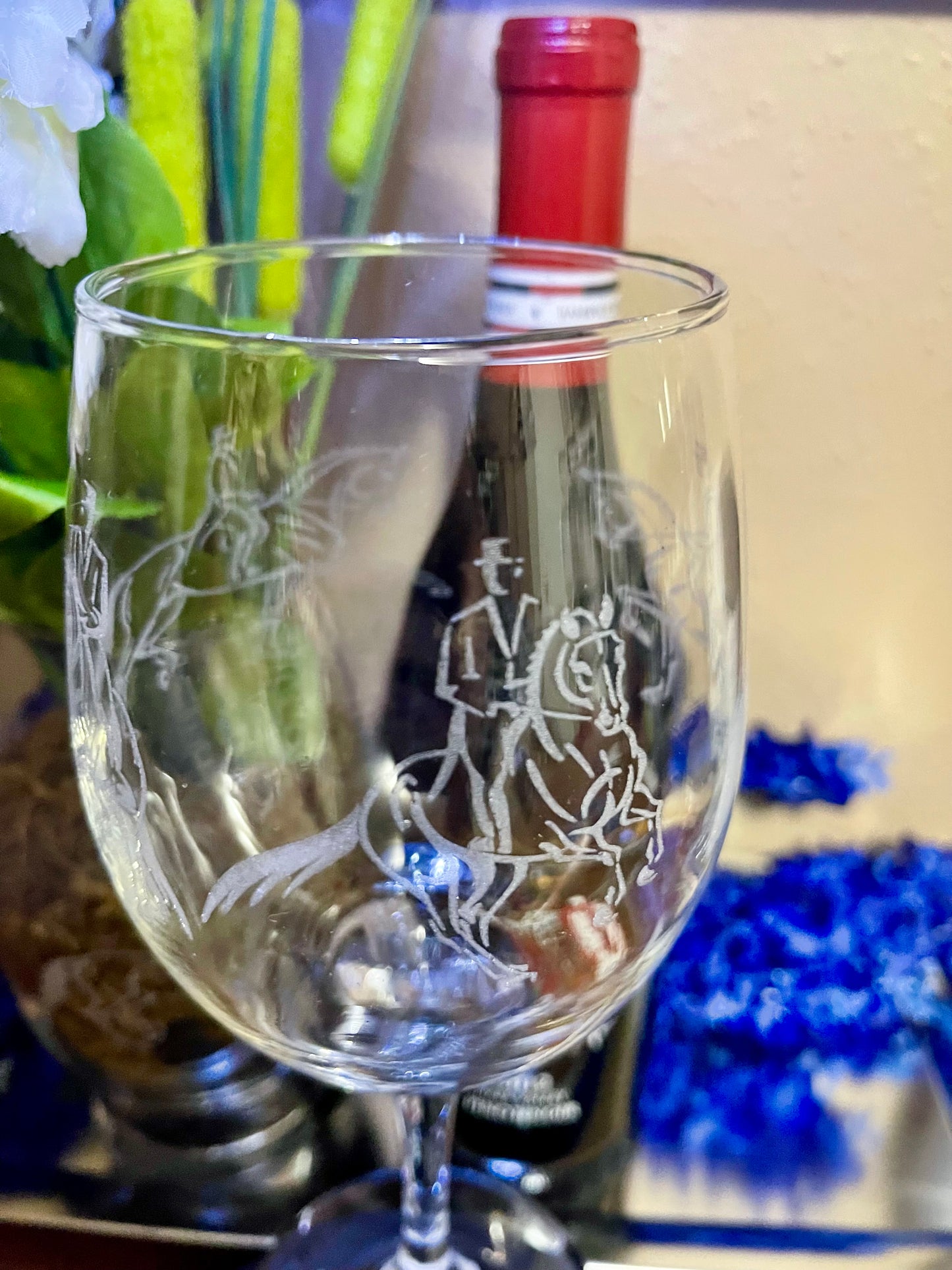 Wine Glass - w/ Stem - Dressage