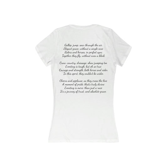 Shirt - Eventer Poem Version 2 (Back) V-Neck Tee