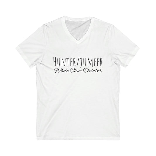 Shirt - Hunter Jumper, White Claw Drinker (V Neck Relaxed)
