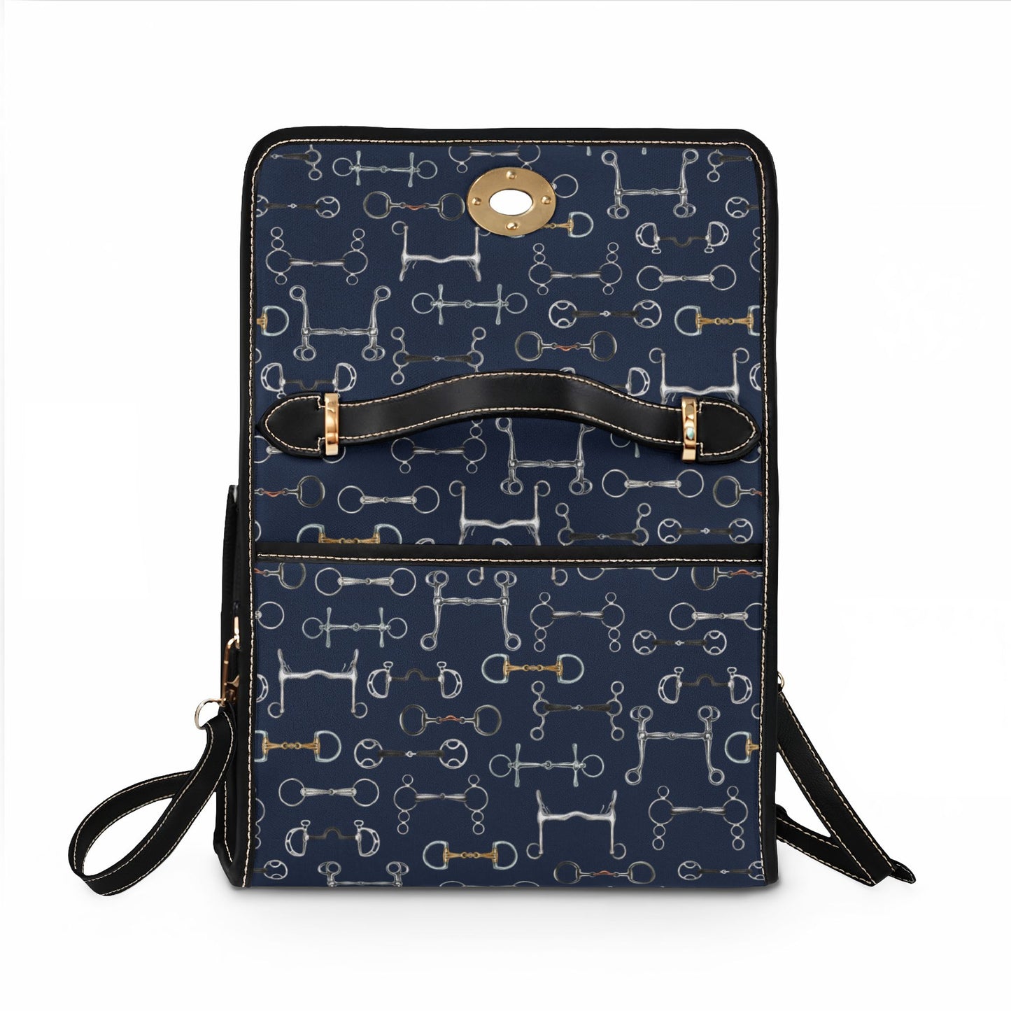 Canvas Handbag — Blue Bits