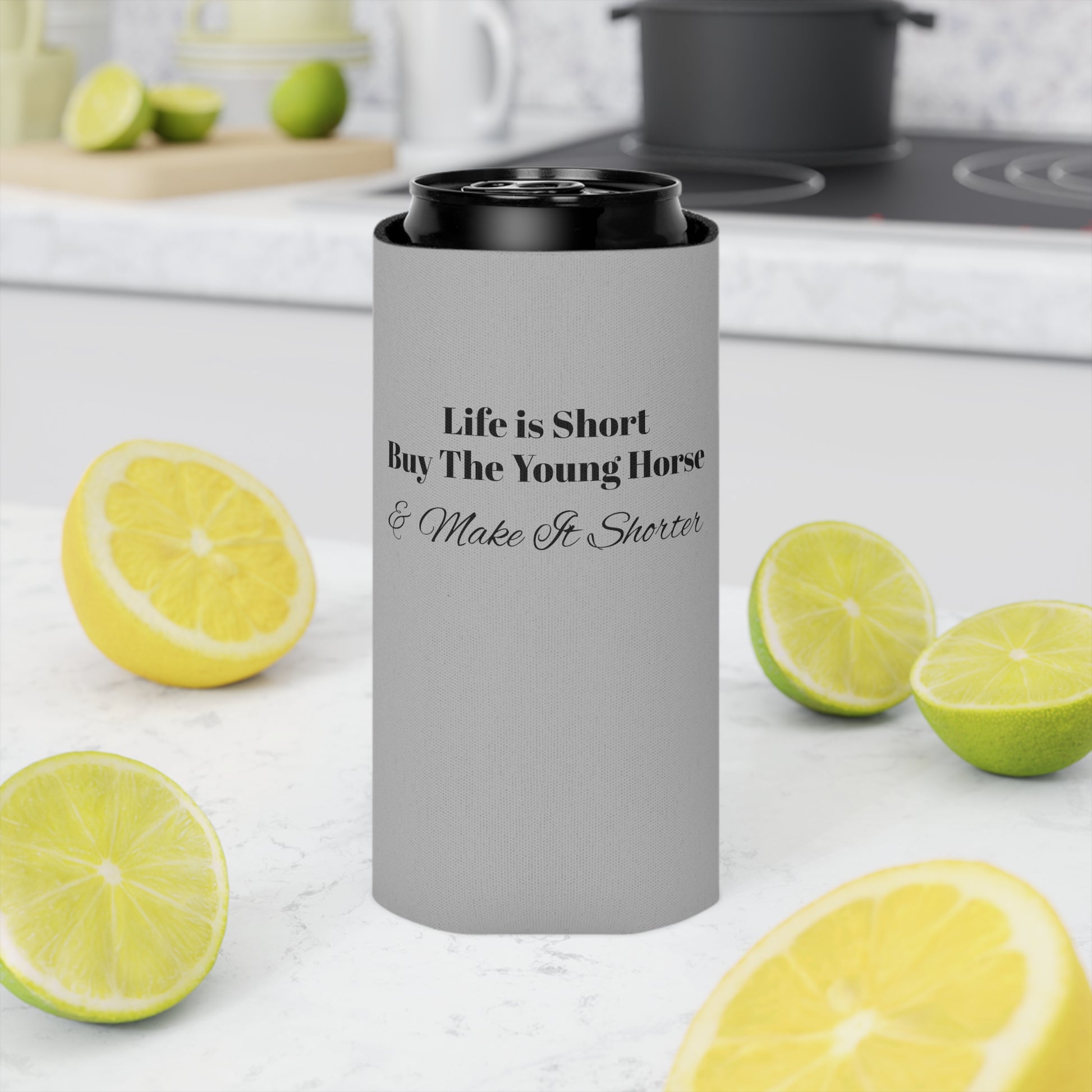 READY TO SHIP Life Is Better At The Lake Blue Slim Can Koozie - Queen B Home