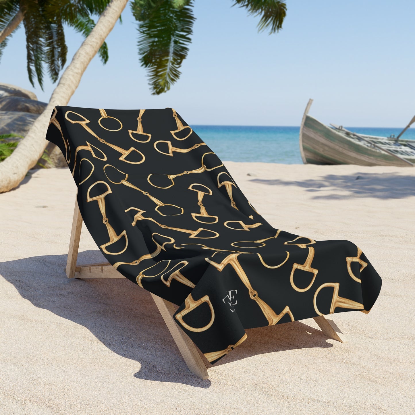 Beach Towel -Gold Bits