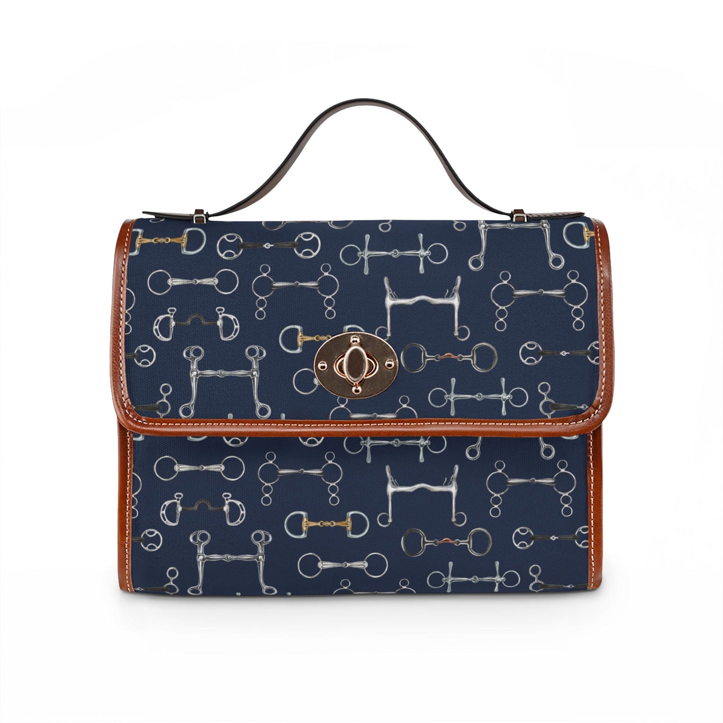Canvas Handbag — Blue Bits