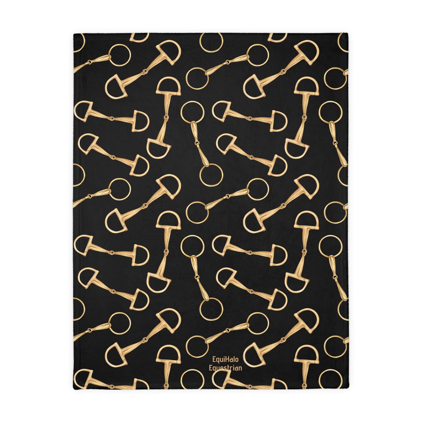 Velveteen Blanket (Two-sided print) - Old Money / Gold Bits