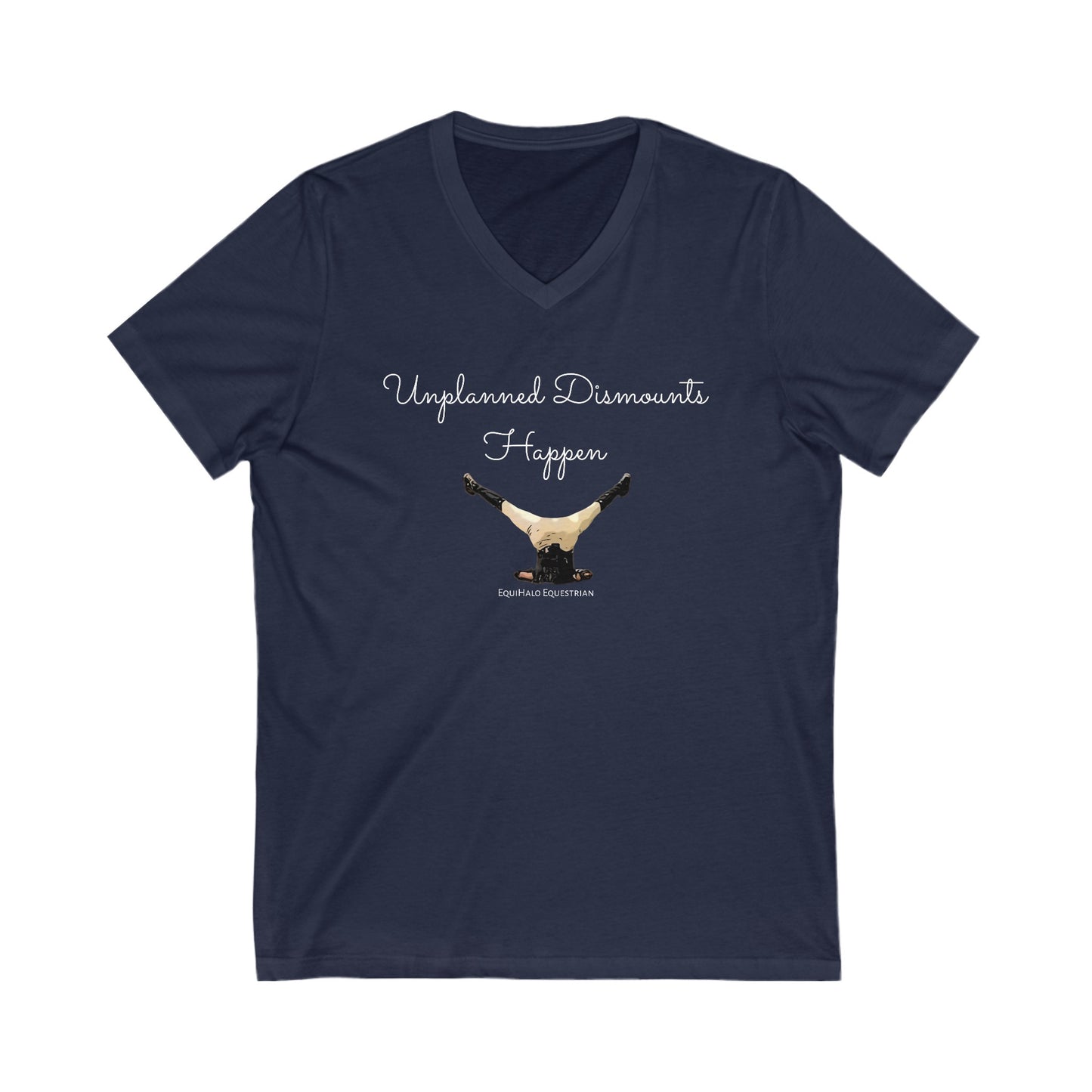 Unplanned Dismounts Happen (V Neck Relaxed) V2