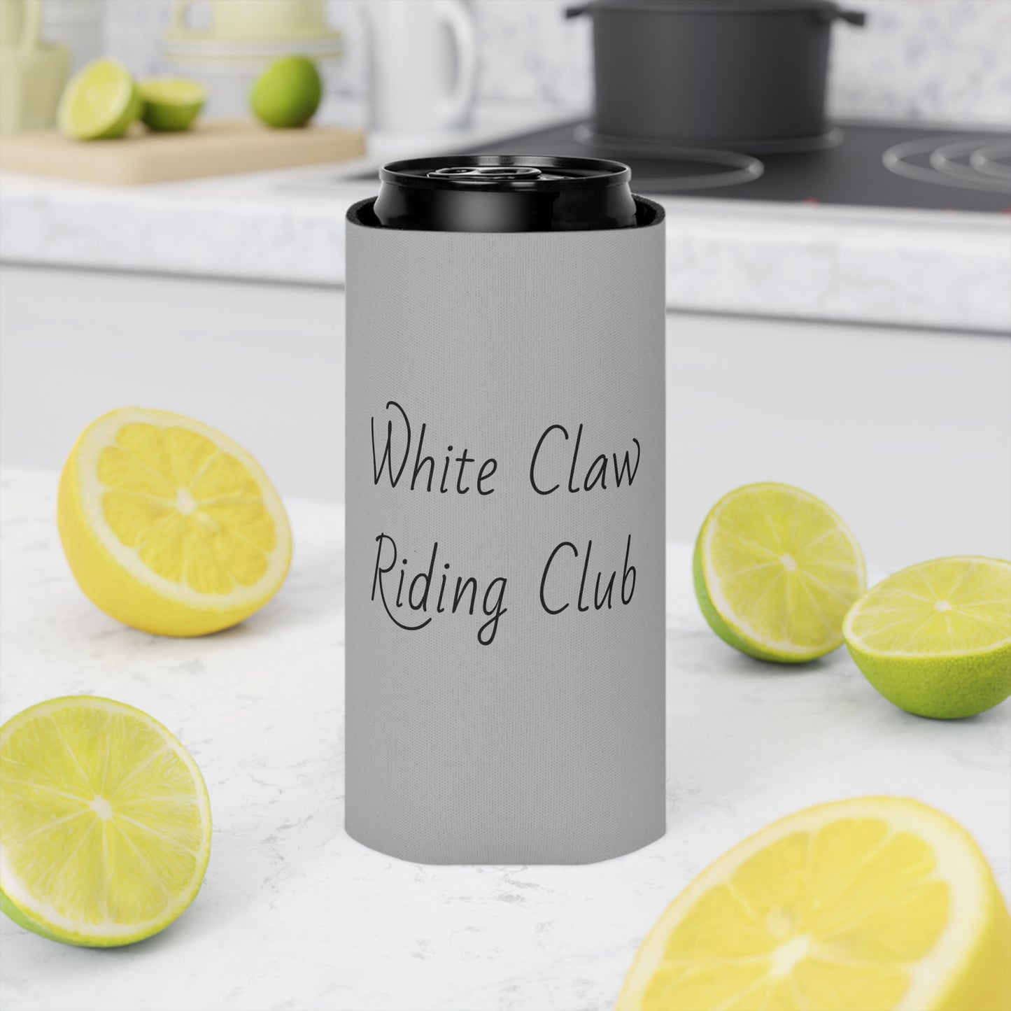 Koozie / Coozie / Can Cooler - White Claw Riding Club (Slim Can Only)