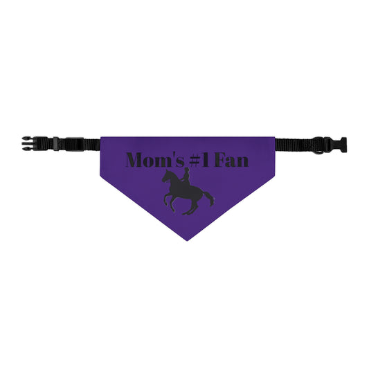 Pet Collar - Moms #1 Fan - Dressage Purple