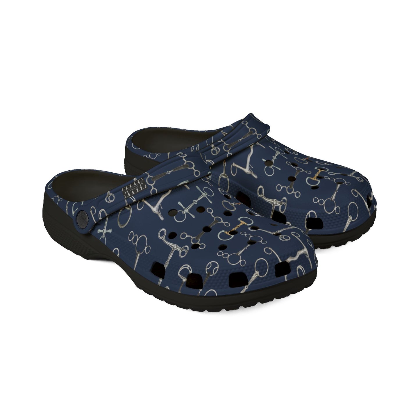 Crocs Style Shoe - Blue Bit Pattern