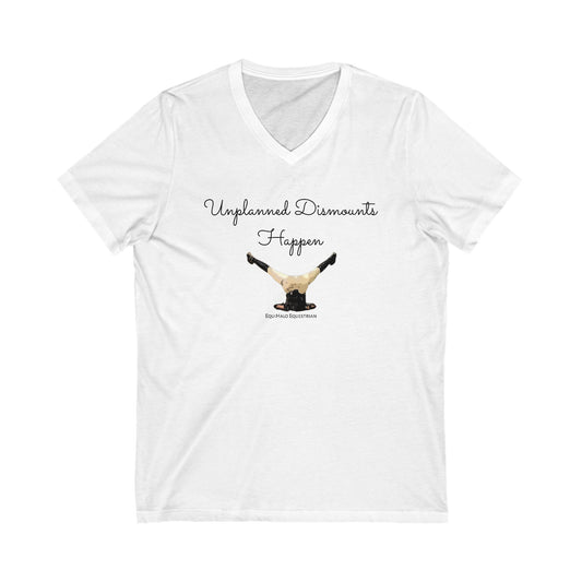 Unplanned Dismounts Happen (V Neck Relaxed) V2