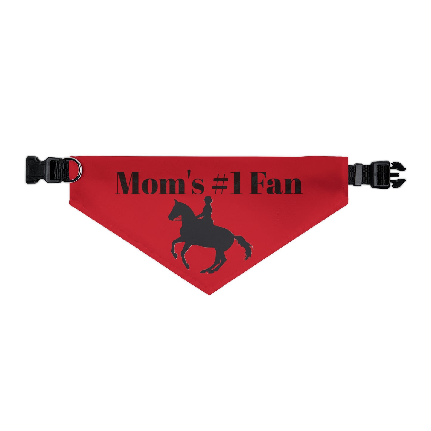 Pet Collar - Moms #1 Fan - Dressage Dark Red