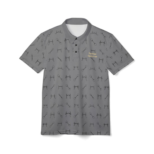 Unisex Polo Shirt - Bits & More Bits Grey