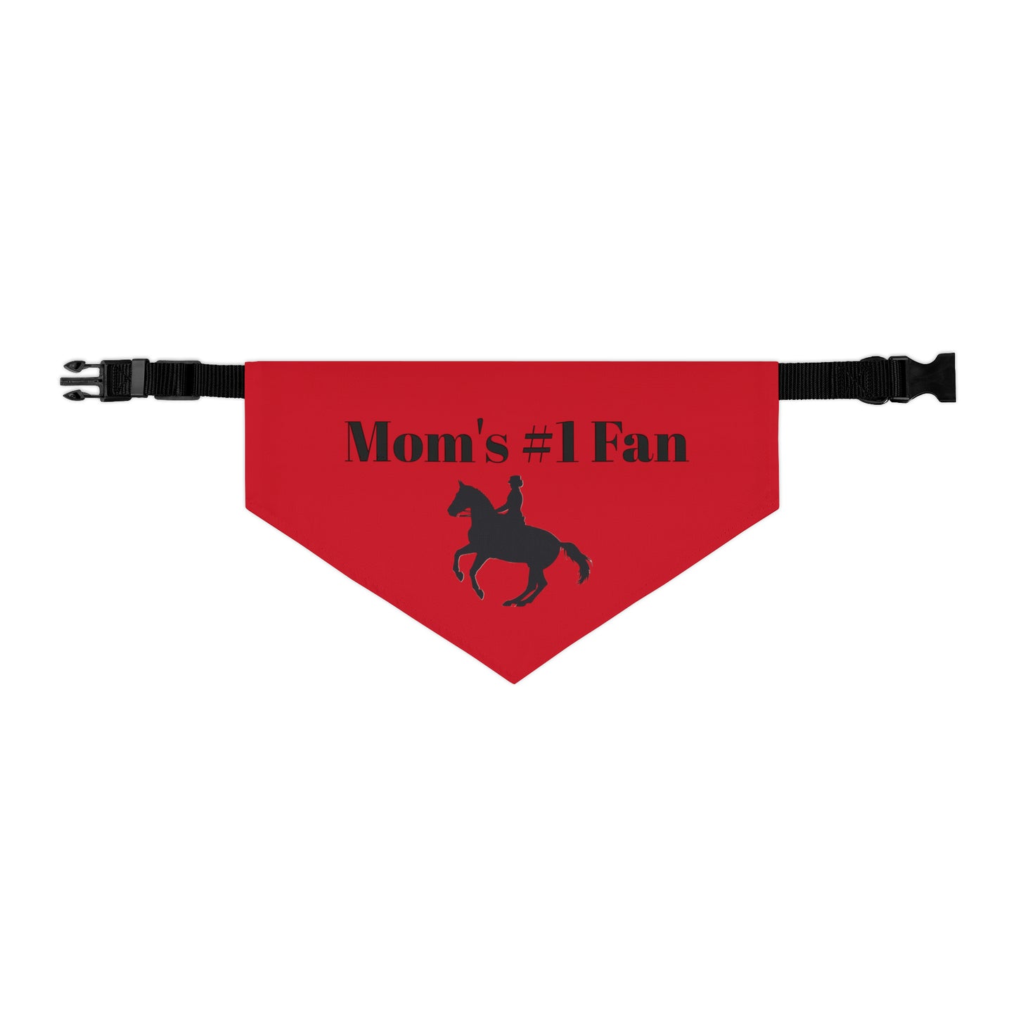 Pet Collar - Moms #1 Fan - Dressage Dark Red