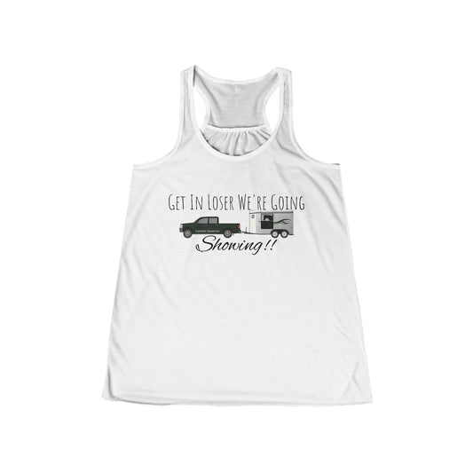 Tank Top - Get In Loser We're Going Showing!! BP  - (Flowy Razorback)