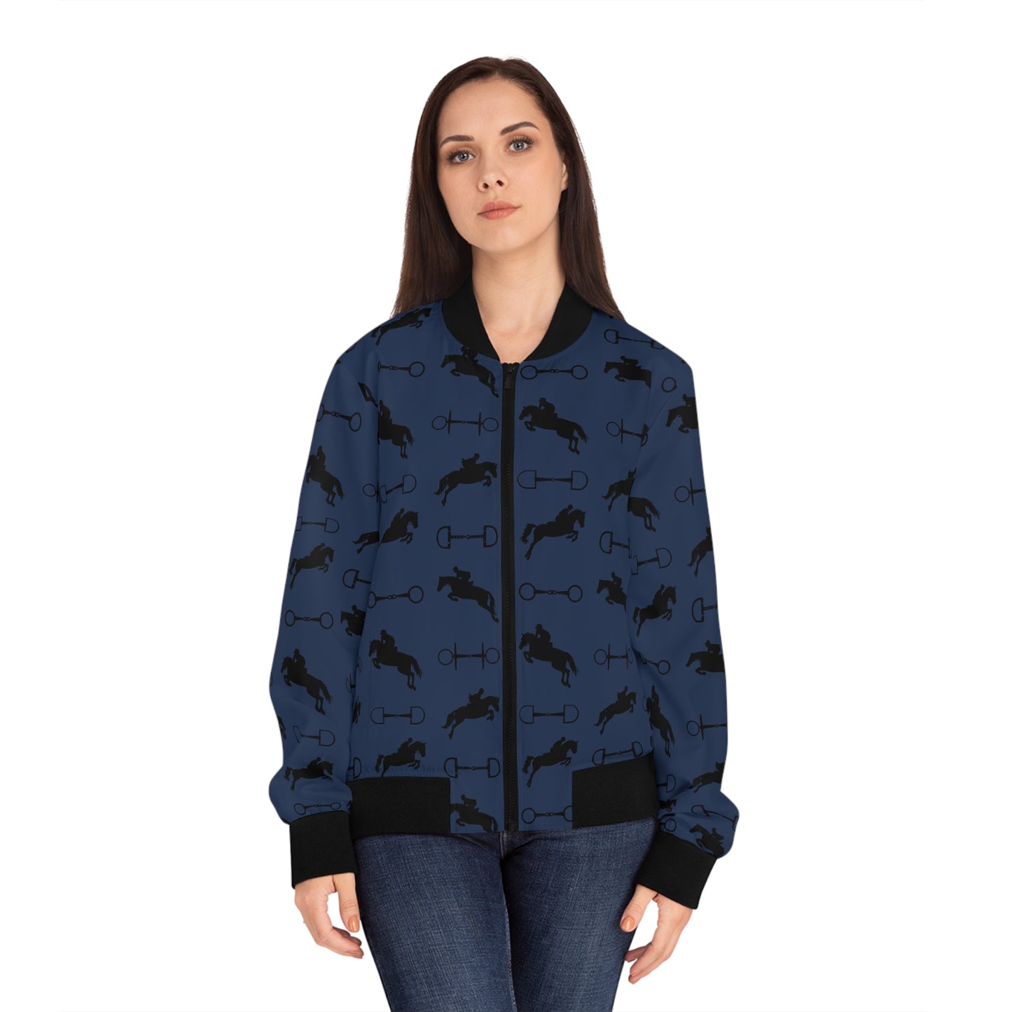 Bomber Jacket - Jumpers & Bits - Blue - Womens