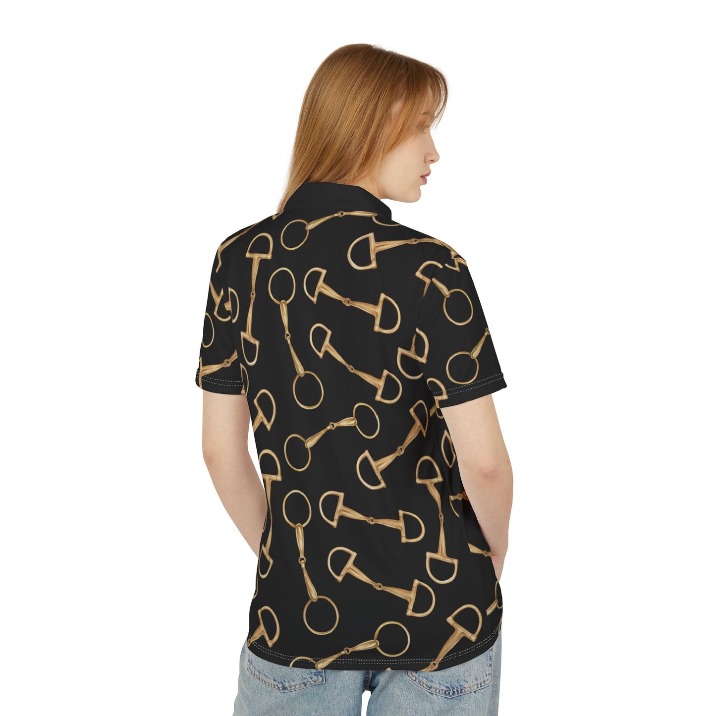 Unisex Polo Shirt - Gold Bits