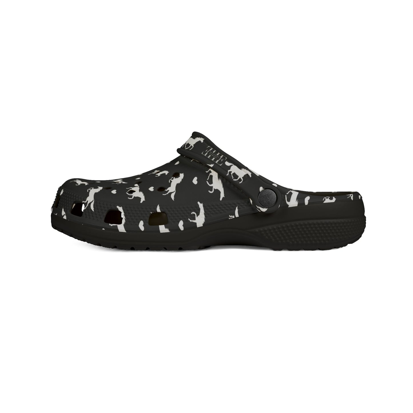 Crocs Style Shoe - Horses and Hearts