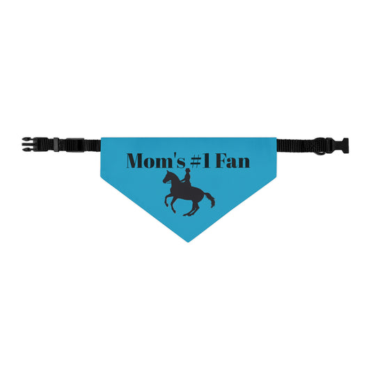 Pet Collar - Moms #1 Fan - Dressage Blue