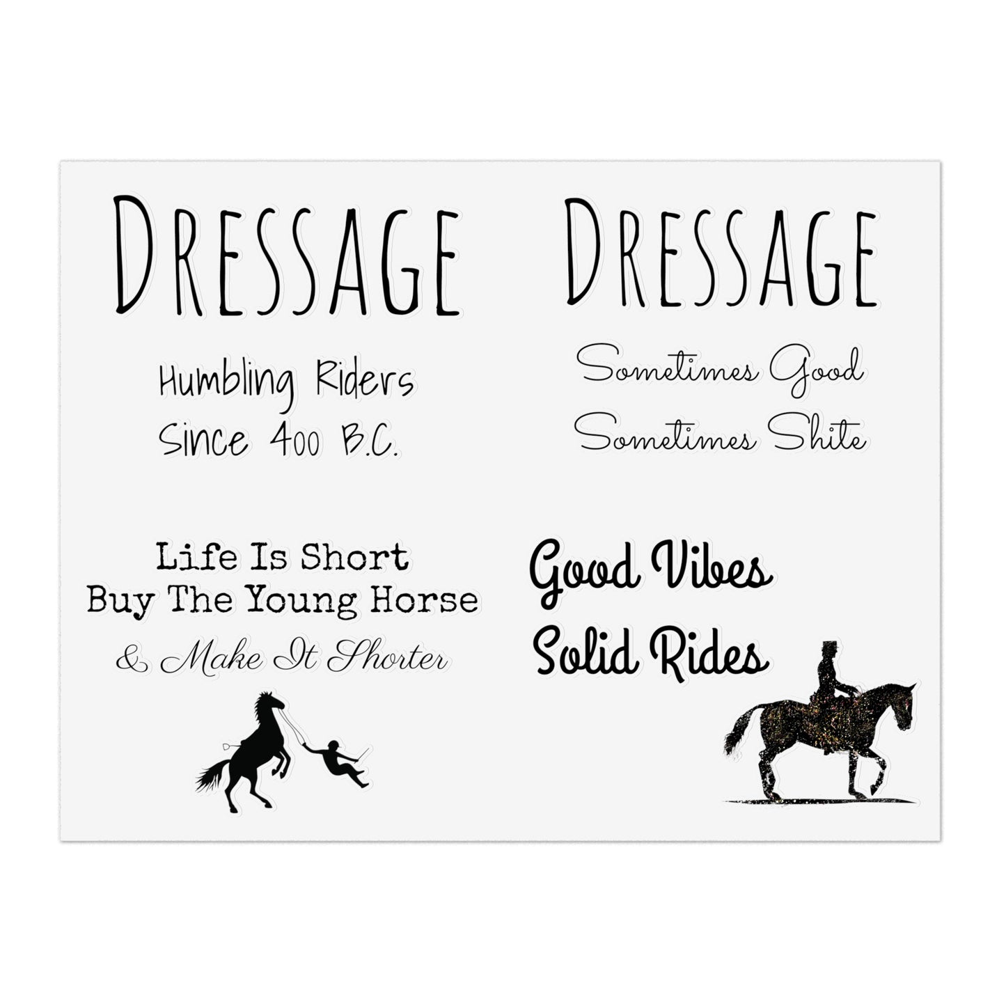 Sticker Sheets - Dressage