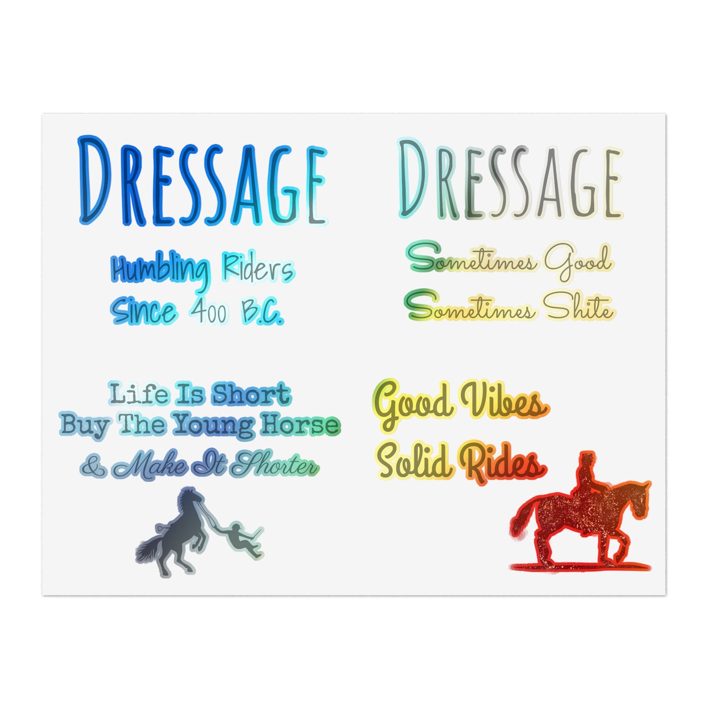 Sticker Sheets - Dressage