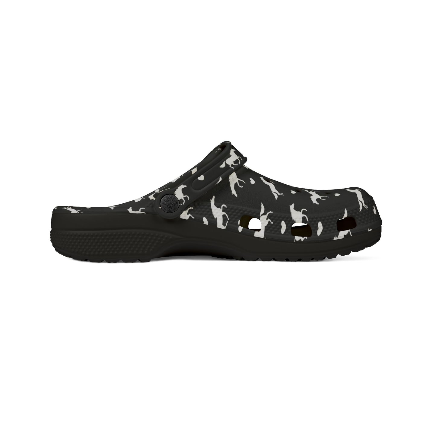 Crocs Style Shoe - Horses and Hearts
