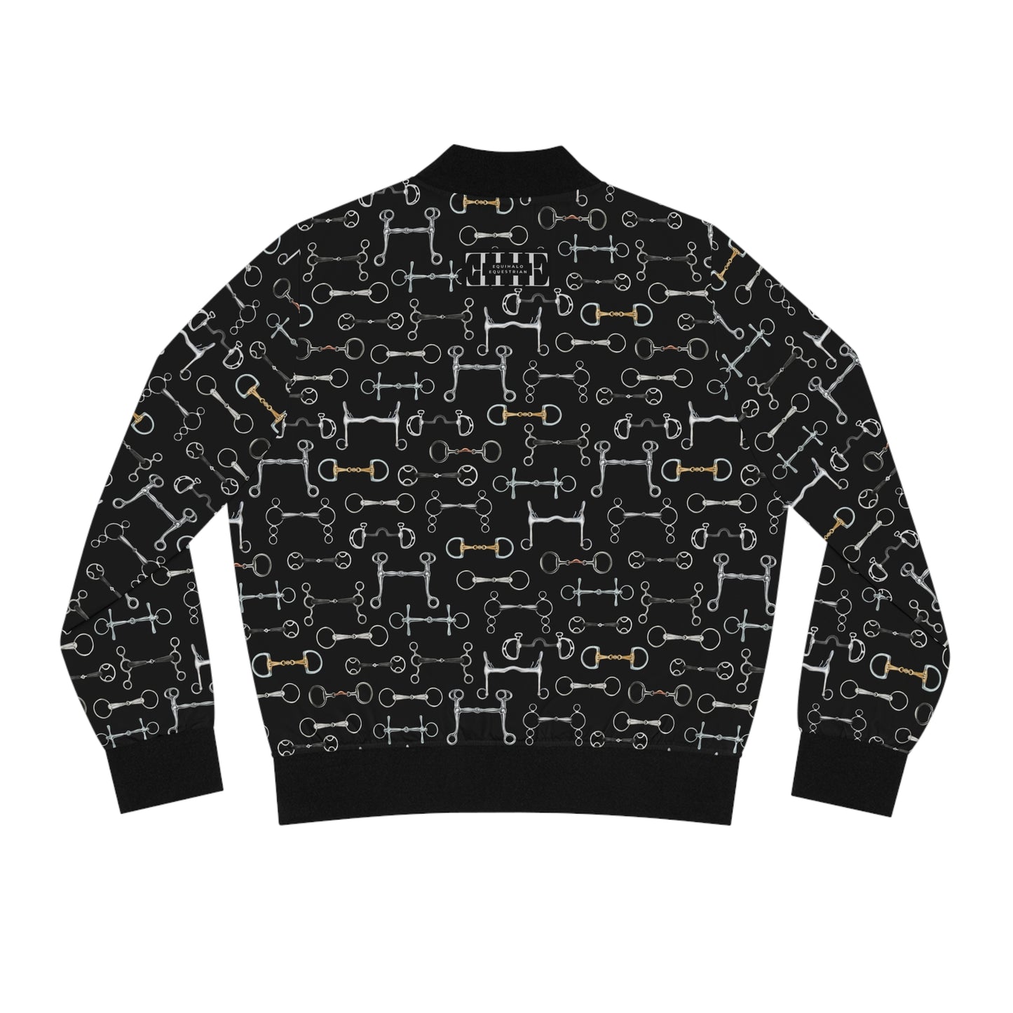 Bomber Jacket - Bits Bits Bits - Black - Womens