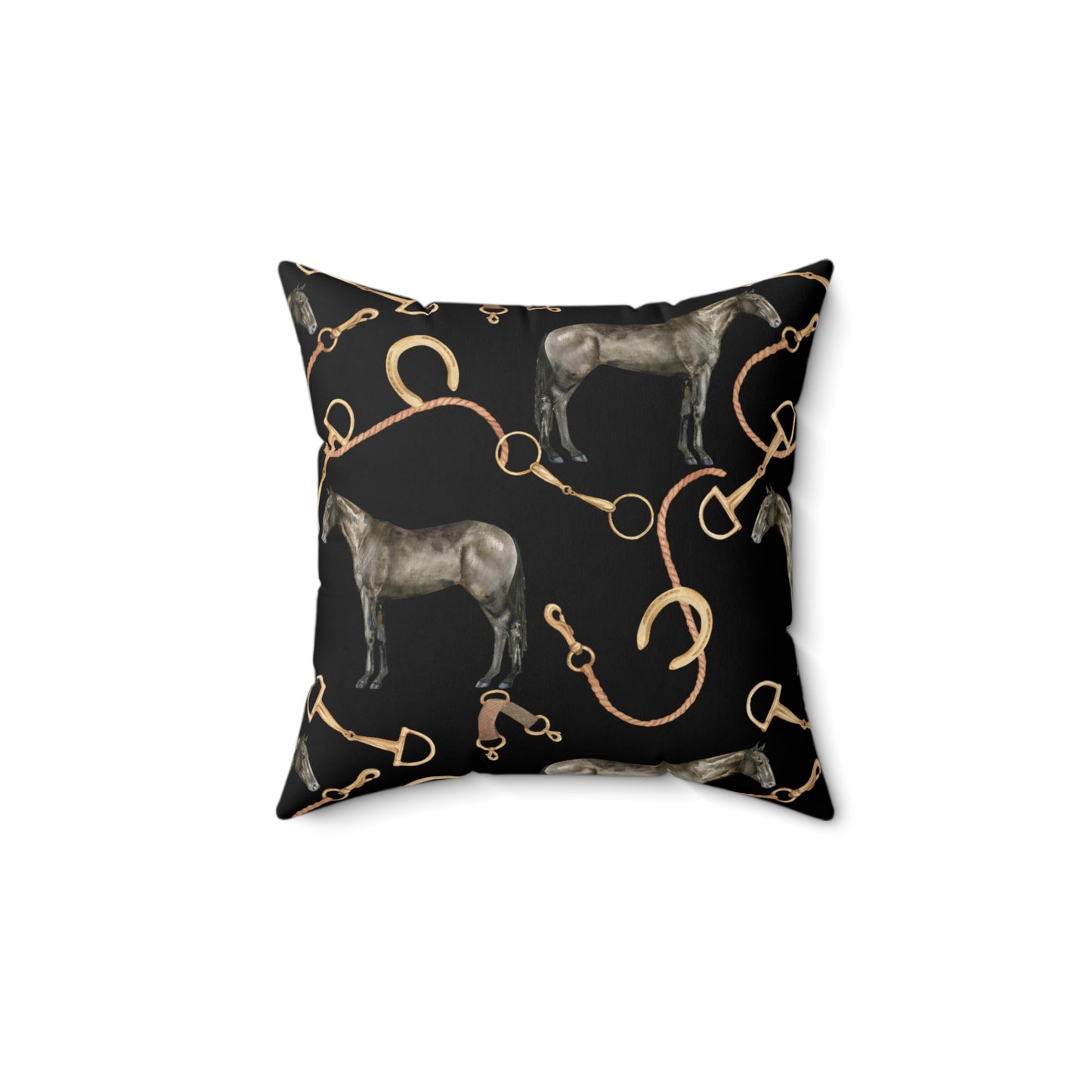 Spun Polyester Square Pillow - Old Money