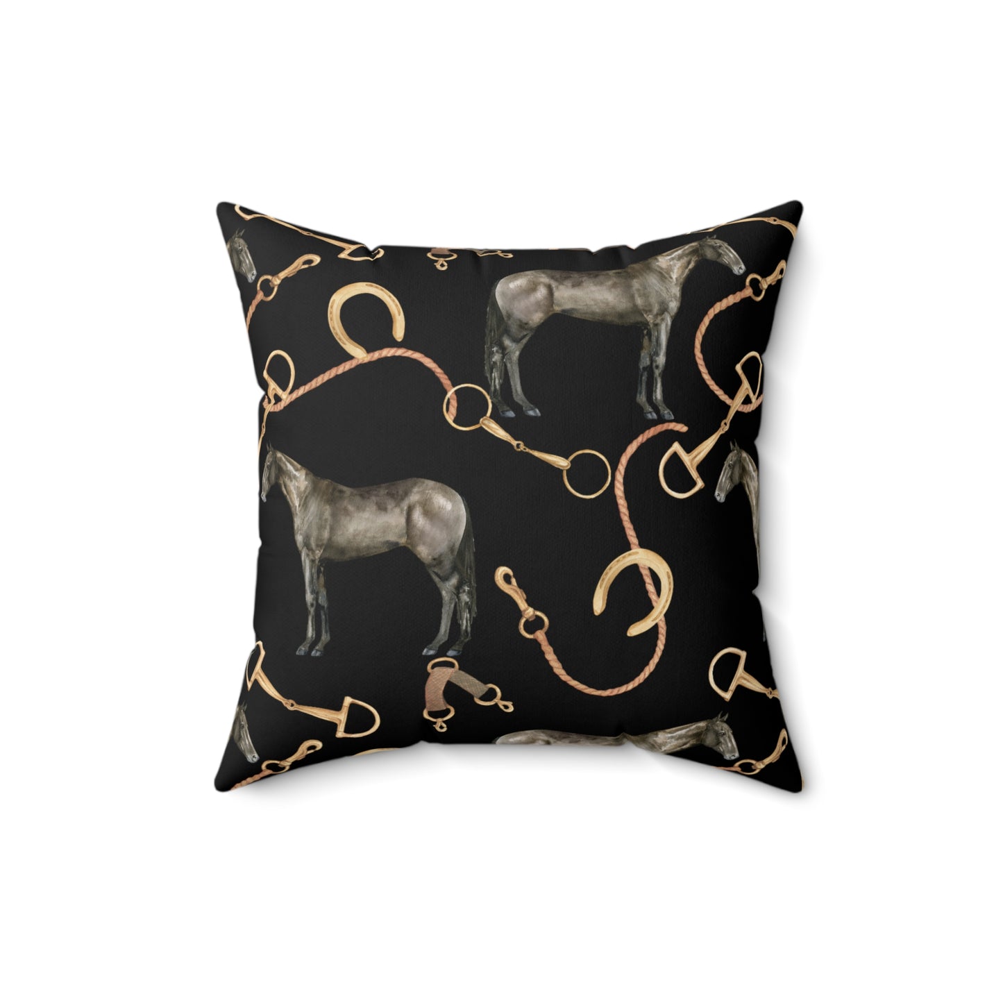 Spun Polyester Square Pillow - Old Money