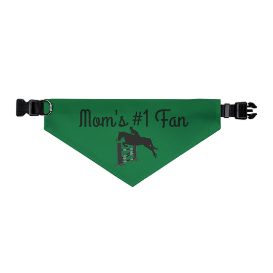 Pet Collar - Mom's #1 Fan - Jumpers Dark Green