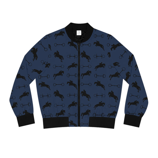 Bomber Jacket - Jumpers & Bits - Blue - Womens