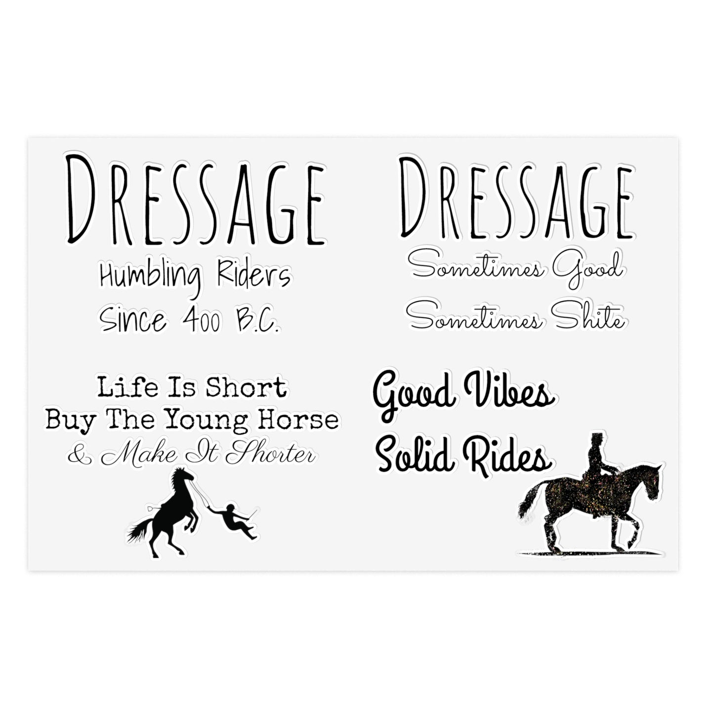 Sticker Sheets - Dressage