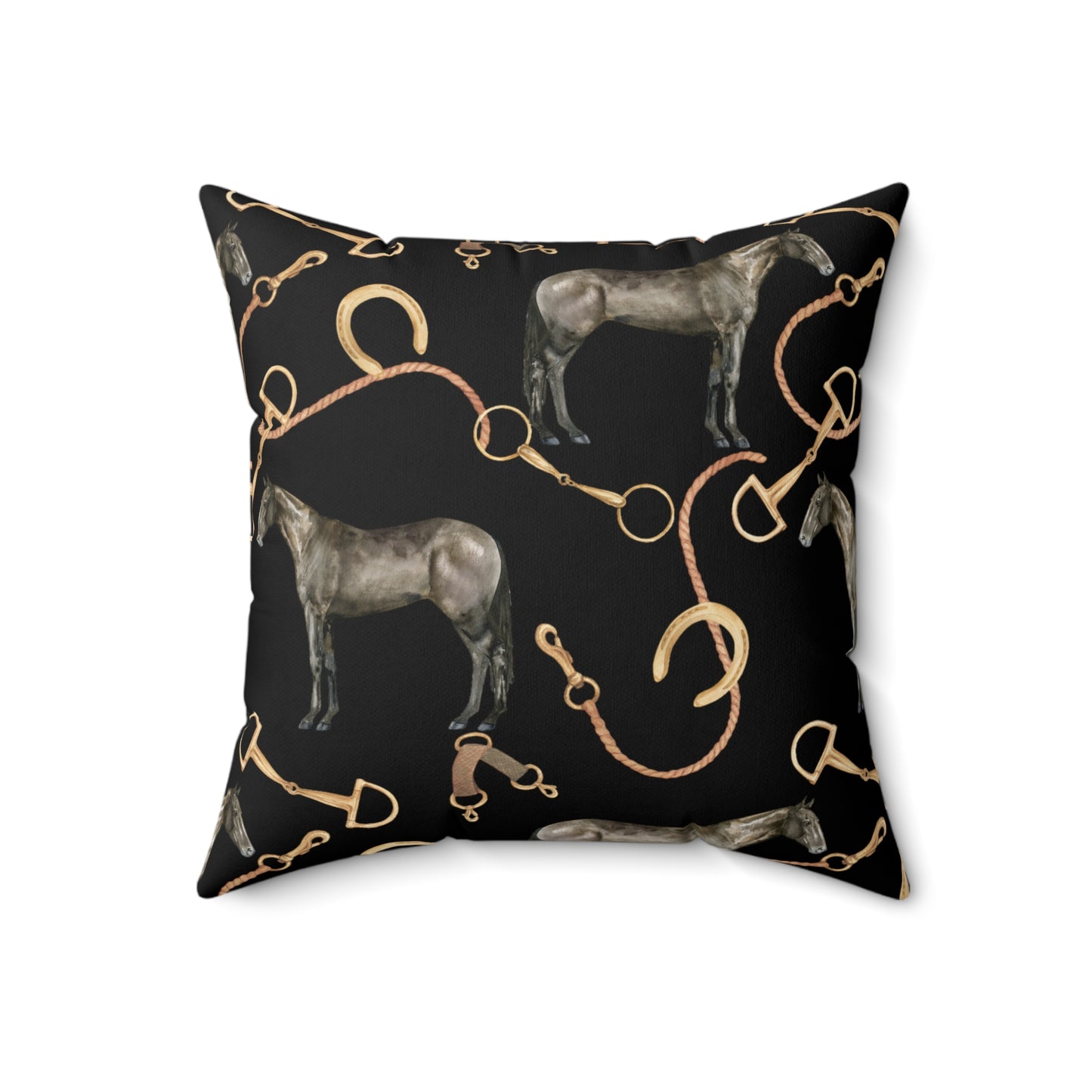 Spun Polyester Square Pillow - Old Money