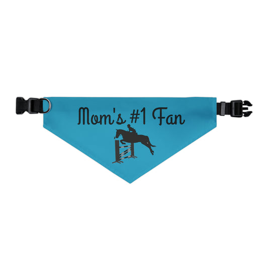 Pet Collar - Mom's #1 Fan - Jumpers Blue