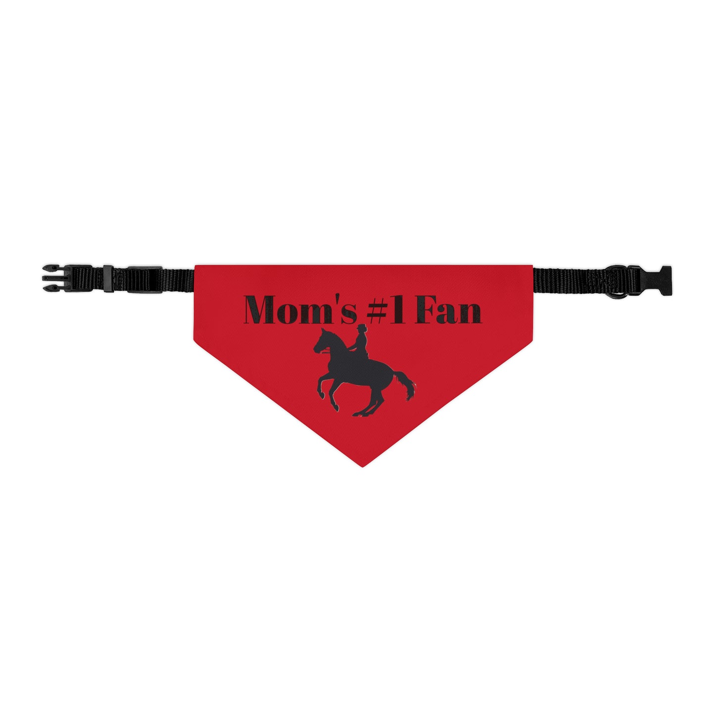 Pet Collar - Moms #1 Fan - Dressage Dark Red