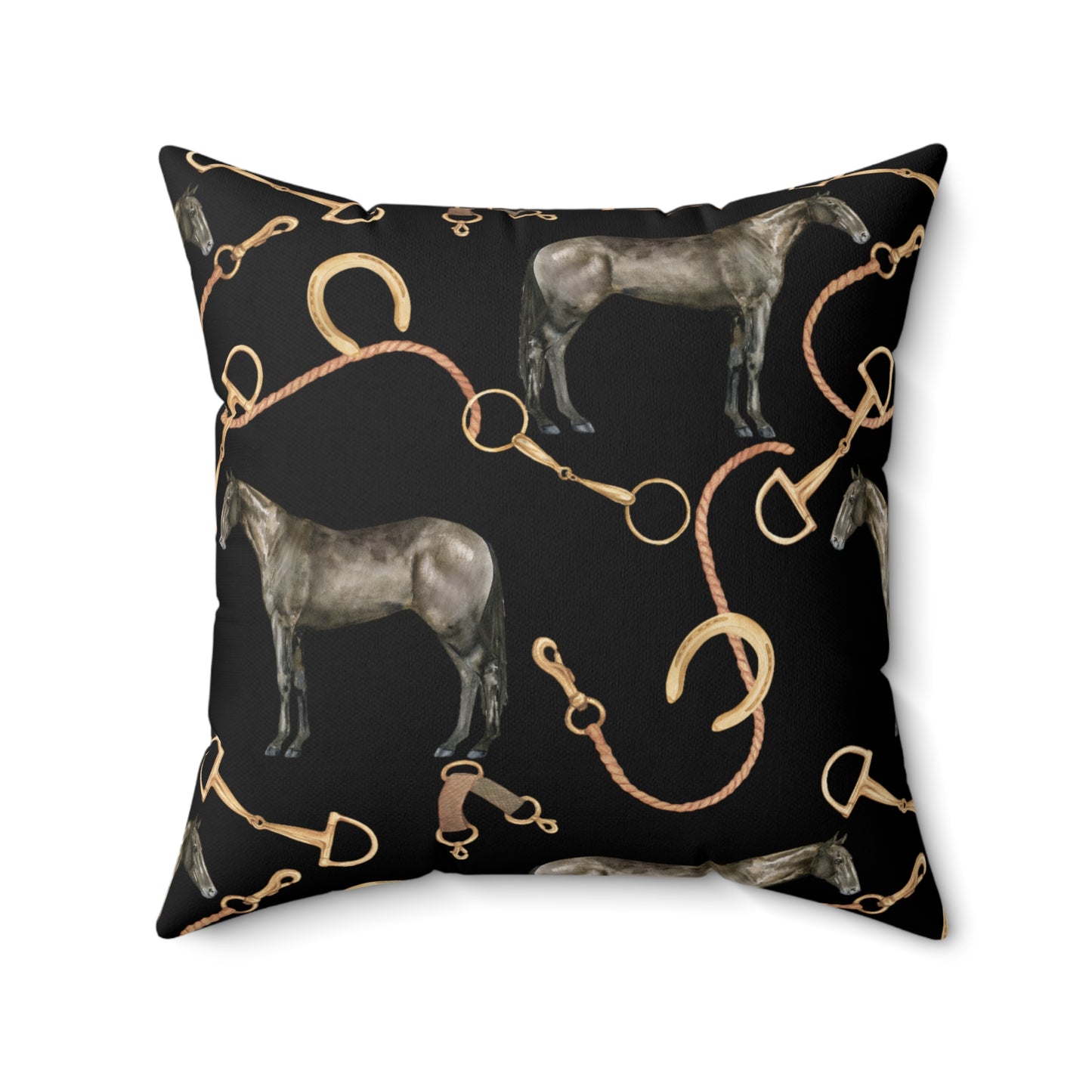 Spun Polyester Square Pillow - Old Money