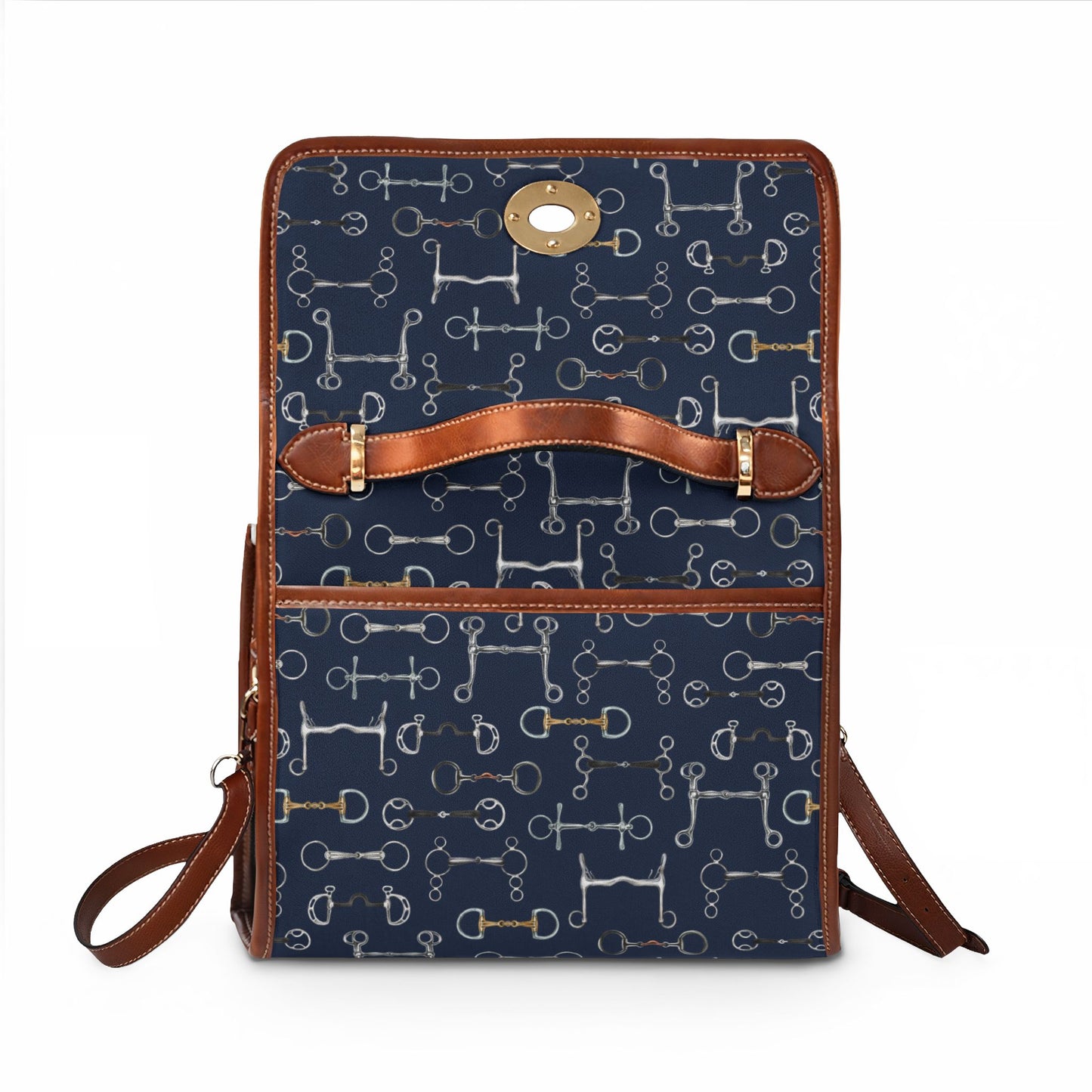Canvas Handbag — Blue Bits