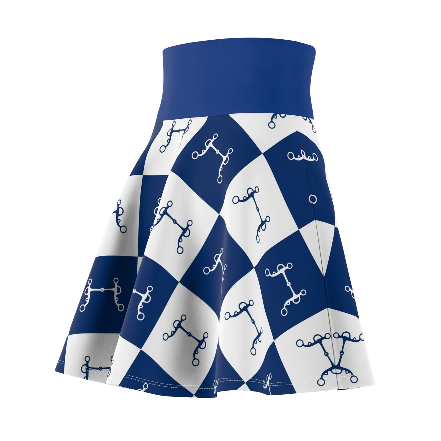 Women's Skirt - Blue Checkers Bit