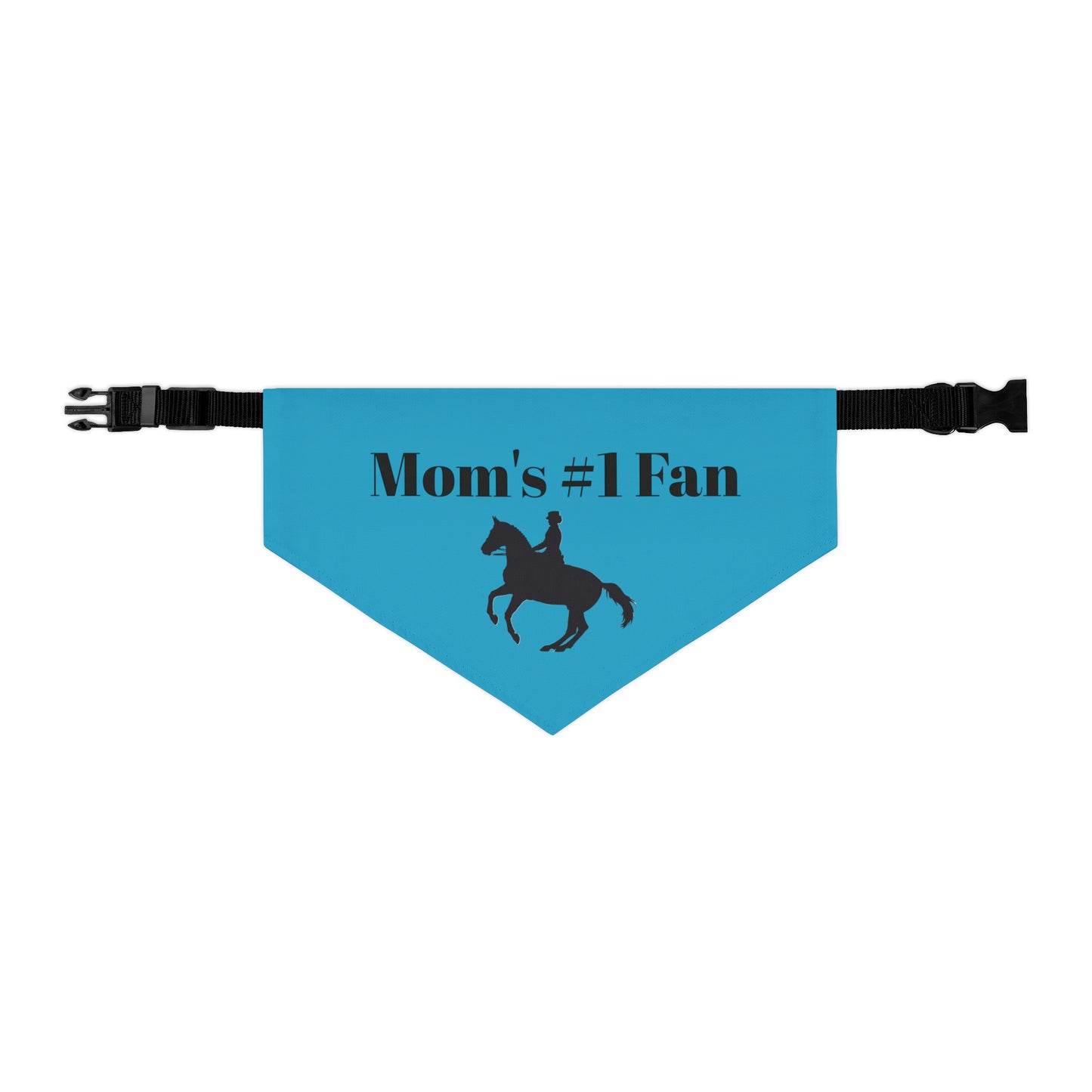 Pet Collar - Moms #1 Fan - Dressage Blue