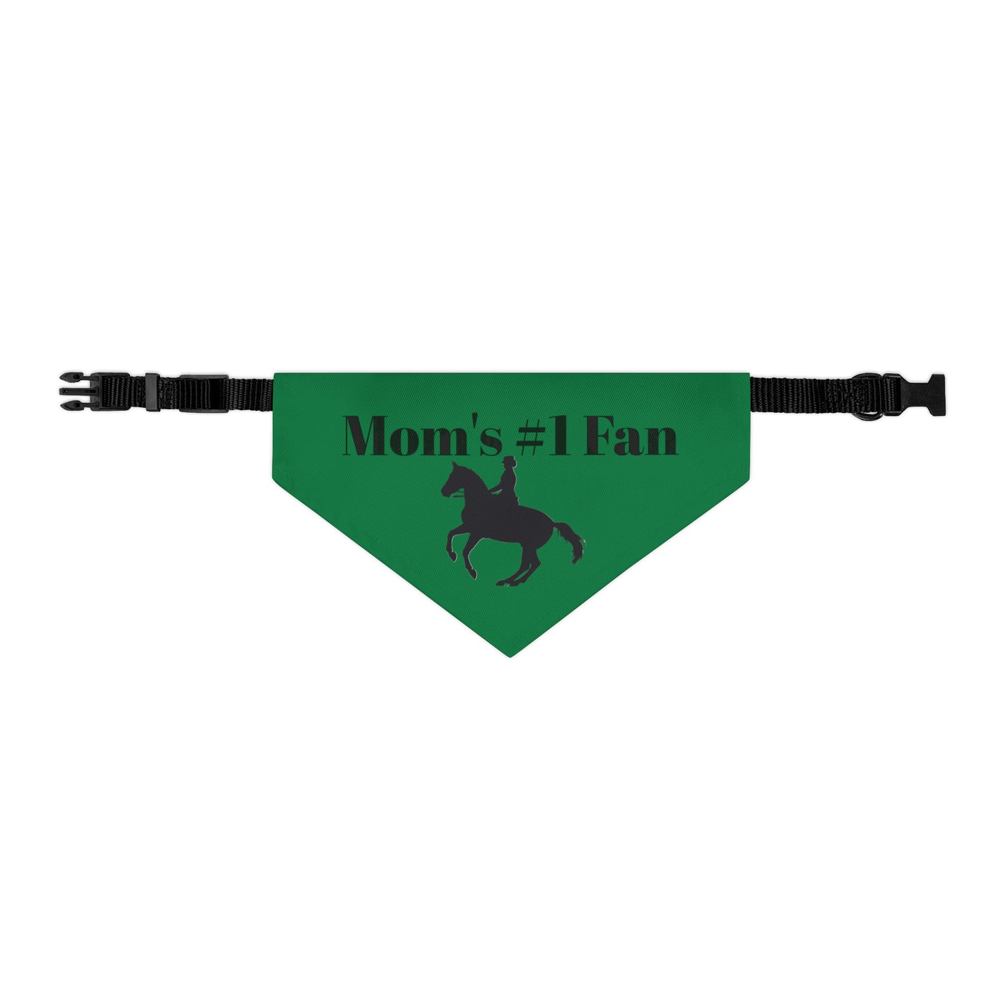 Pet Collar - Moms #1 Fan - Dressage Dark Green