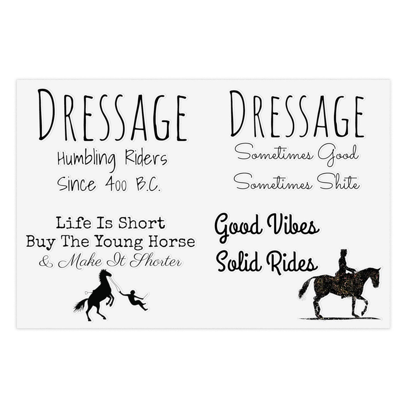 Sticker Sheets - Dressage