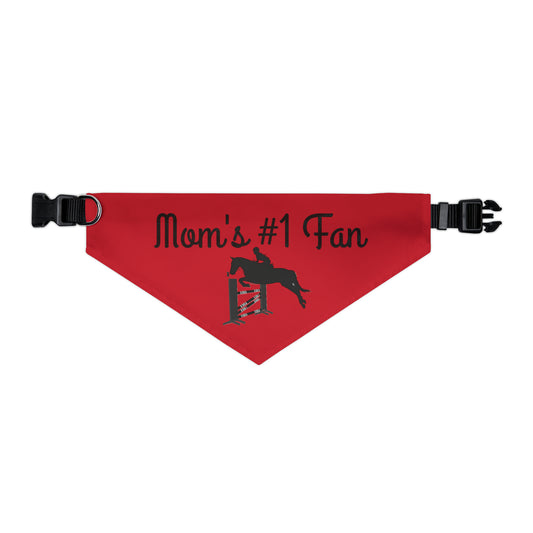 Pet Collar - Mom's #1 Fan - Jumpers Dark Red