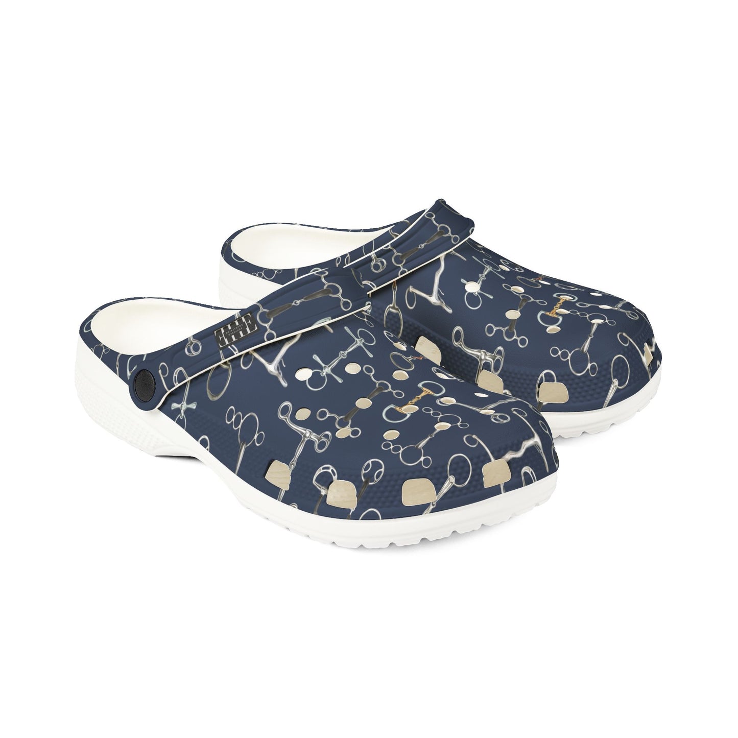 Crocs Style Shoe - Blue Bit Pattern