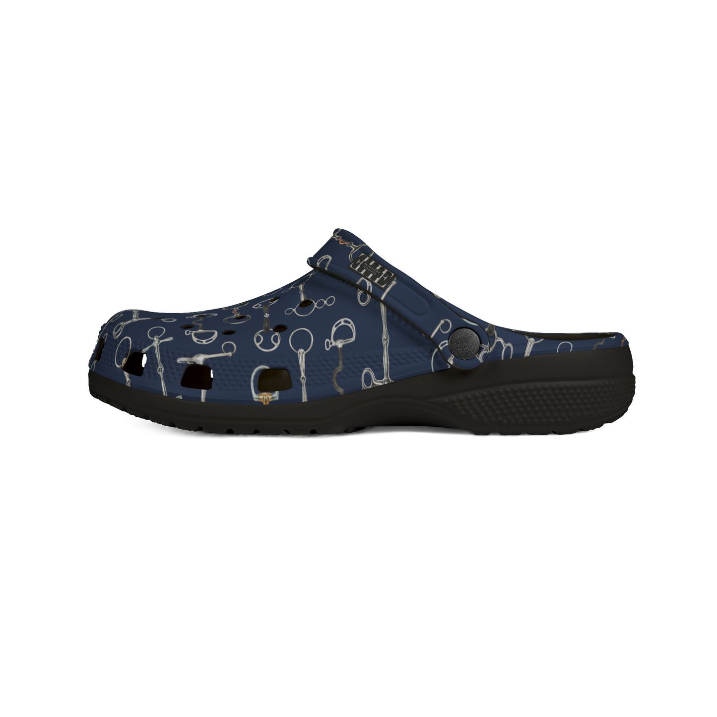 Crocs Style Shoe - Blue Bit Pattern