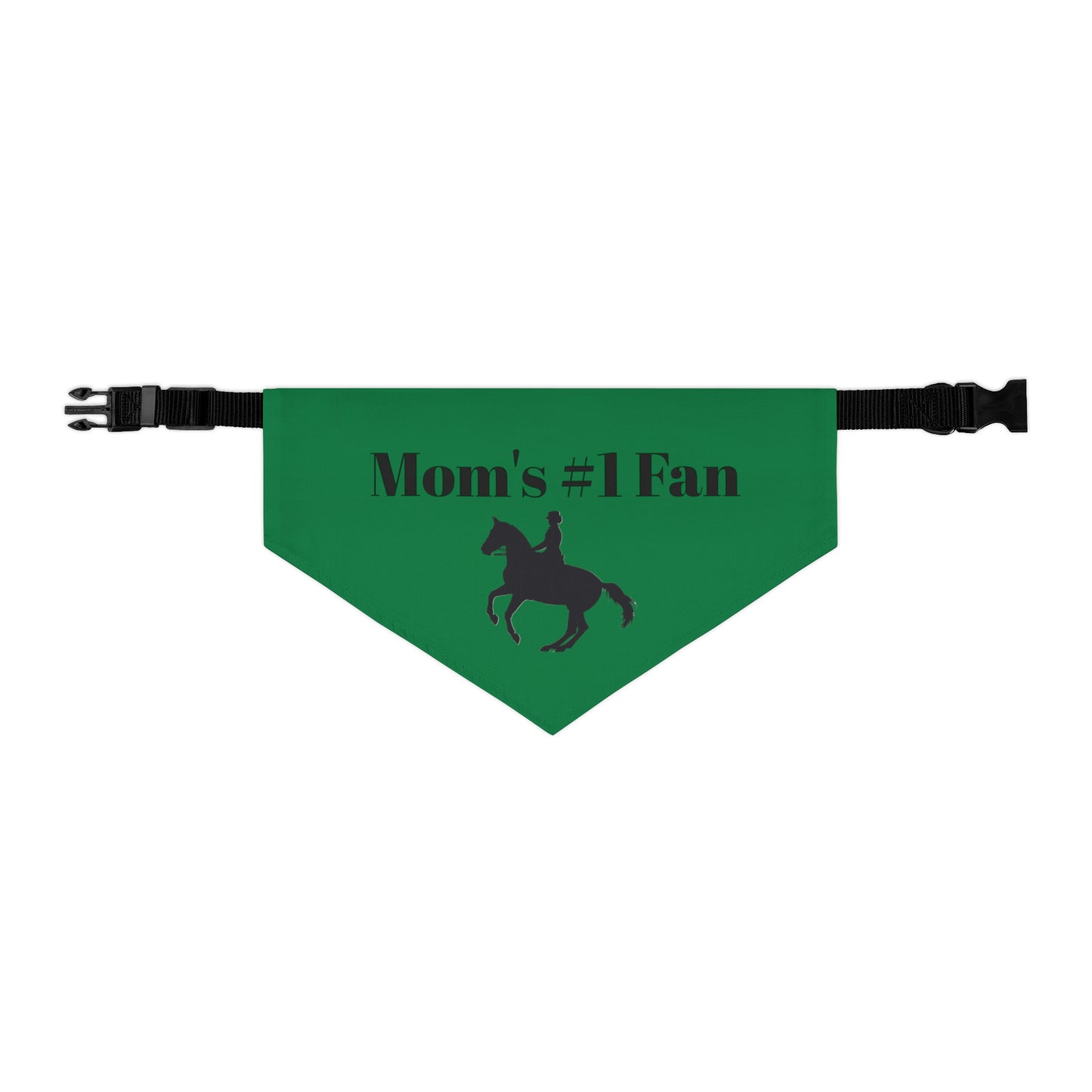 Pet Collar - Moms #1 Fan - Dressage Dark Green